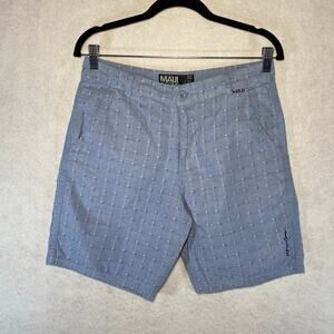 MAUI & SONS Blue Cotton Mens Shorts Size 32